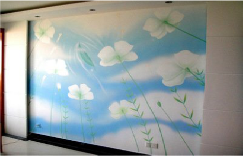 宜川画墙绘怎么画好白云的蓬松感？