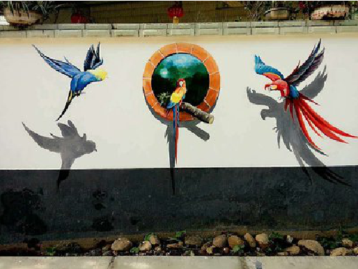 宜川视觉错位-3D墙绘设计