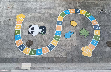 宜川地面游戏彩绘