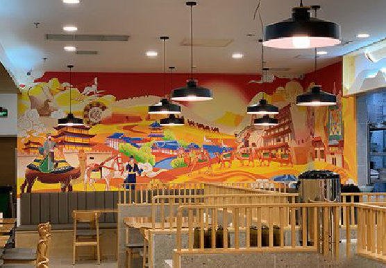 宜川商业空间彩绘介绍。