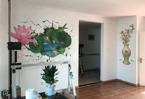 宜川墙体彩绘相比墙纸的优势。