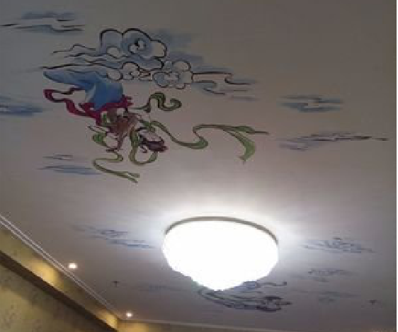 宜川如何快速绘制天花板上的手绘墙？