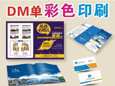 宜川单页印刷，色彩搭配简单。